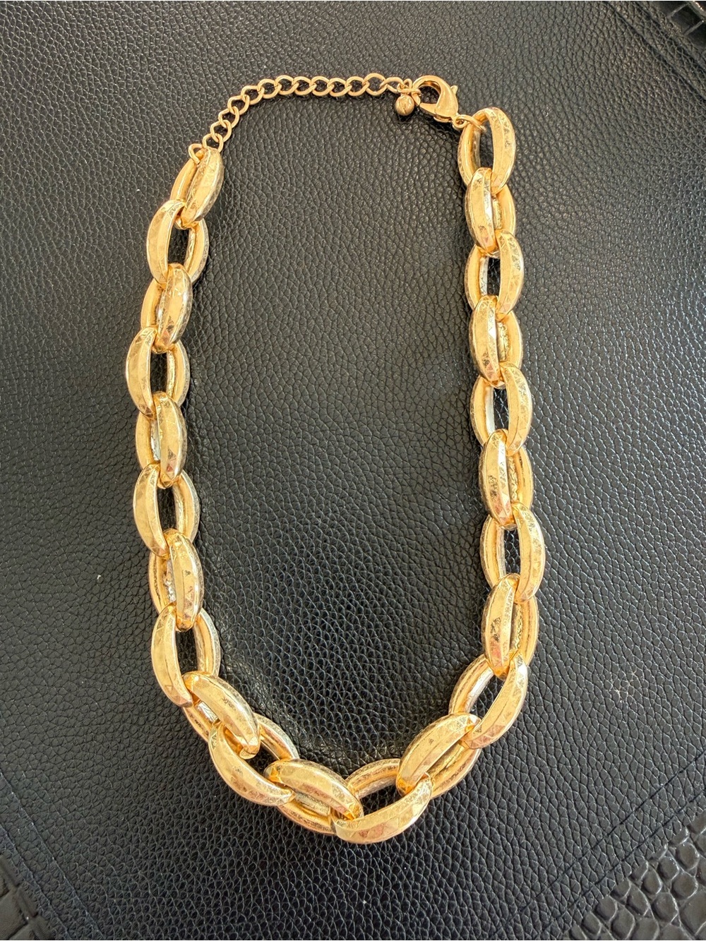Gold Link Statement Necklace - Women's Jewelry